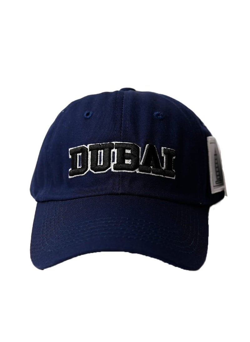 Dubshi Dubai Cap with Embroidery Navy - Image 1